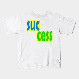 design "success" text green Kids T-Shirt